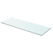 vidaXL Hyllplan glas genomskinlig 70x25 cm