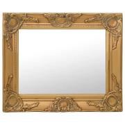 vidaXL Väggspegel barockstil 50x40 cm guld