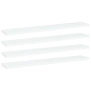 vidaXL Hyllplan 4 st vit 60x10x1,5 cm konstruerat trä