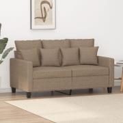 vidaXL 2-sitssoffa taupe 120 cm tyg