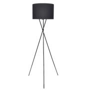 vidaXL Golvlampa med stativ 139 cm svart