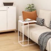 vidaXL Sidobord vit 40x30x59 cm konstruerat trä
