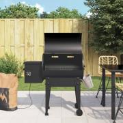 vidaXL Pelletsgrill svart 94 cm järn