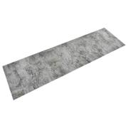 vidaXL Köksmatta maskintvättbar betong 45x150 cm sammet