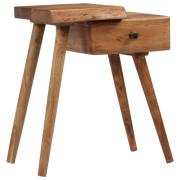 vidaXL Sängbord massivt akaciaträ 45x32x55 cm