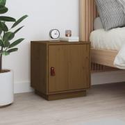 vidaXL Sängbord honungsbrun 40x34x45 cm massiv furu