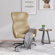 vidaXL Reclinerfåtölj cappuccino konstläder