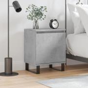vidaXL Sängbord betonggrå 40x30x50 cm konstruerat trä