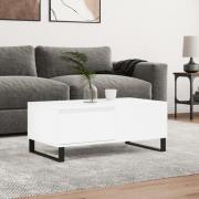 vidaXL Soffbord vit 90x50x36,5 cm konstruerat trä