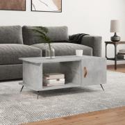 vidaXL Soffbord betonggrå 90x50x40 cm konstruerat trä