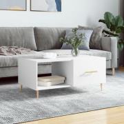 vidaXL Soffbord vit 90x50x40 cm konstruerat trä