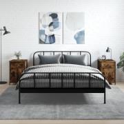 vidaXL Sängbord 2 st rökfärgad ek 40x42x60 cm konstruerat trä
