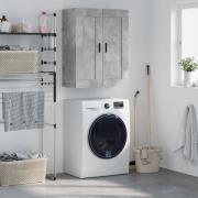 vidaXL Väggskåp betonggrå 69,5x34x90 cm konstruerat trä