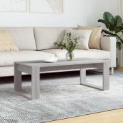 vidaXL Soffbord grå sonoma 102x50x35 cm konstruerat trä