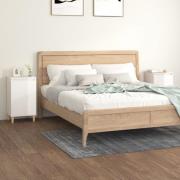 vidaXL Sängbord 2 st vit högglans 40x35x70 cm konstruerat trä
