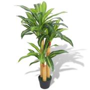 vidaXL Konstväxt Dracena med kruka 100 cm grön