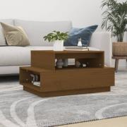 vidaXL Soffbord honungsbrun 80x55x40,5 cm massiv furu