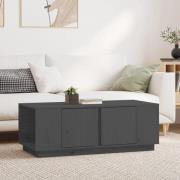 vidaXL Soffbord Grå 110x50x40 cm massiv furu