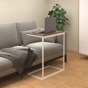 vidaXL Sidobord vit 55x35x66 cm konstruerat trä