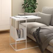 vidaXL Sidobord vit 55x36x59,5 cm konstruerat trä
