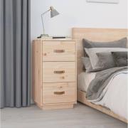  vidaXL Sängbord 40x40x75 cm massiv furu