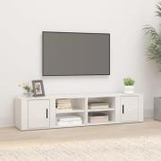 vidaXL Tv-bänk vit högglans 80x31,5x36 cm konstruerat trä