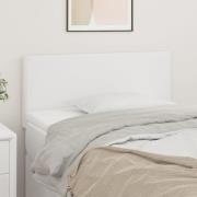 vidaXL Sänggavel vit 80x5x78/88 cm konstläder