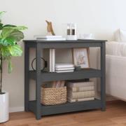 vidaXL Konsolbord grå 80x40x74 cm massiv furu