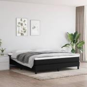 vidaXL Pocketresårmadrass svart 180x200x20 cm tyg