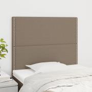 vidaXL Huvudgavlar 2 st taupe 90x5x78/88 cm tyg