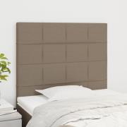 vidaXL Huvudgavlar 2 st taupe 80x5x78/88 cm tyg