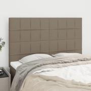 vidaXL Huvudgavlar 4 st taupe 72x5x78/88 cm tyg