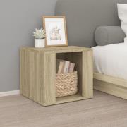 vidaXL Sängbord sonoma-ek 41x40x36 cm konstruerat trä