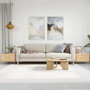 vidaXL Soffbord 2 st sonoma ek 50x50x40 cm konstruerat trä