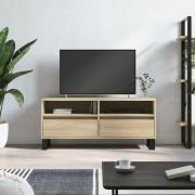 vidaXL Tv-bänk sonoma-ek 100x34,5x44,5 cm konstruerat trä