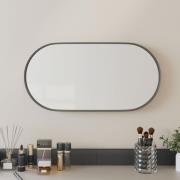 vidaXL Väggmonterad spegel svart 20x40 cm ovan
