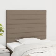 vidaXL Huvudgavlar 2 st taupe 100 x 5 x 78/88 cm tyg