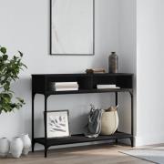 vidaXL Konsolbord svart 100x30,5x75 cm konstruerat trä