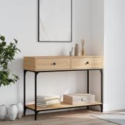 vidaXL Avlastningsbord sonoma-ek 100x34,5x75 cm konstruerat trä