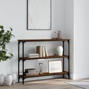 vidaXL Avlastningsbord brun ek 100x22,5x75 cm konstruerat trä