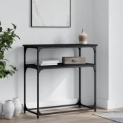vidaXL Konsolbord svart 75x35,5x75 cm konstruerat trä