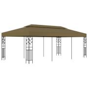 vidaXL Paviljong 6x3 m taupe 180 g/m²