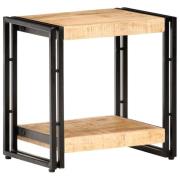 vidaXL Sidobord 40x30x40 cm massivt grovt mangoträ