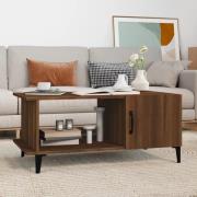 vidaXL Soffbord brun ek 90x50x40 cm konstruerat trä