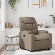 vidaXL Reclinerfåtölj cappuccino konstläder