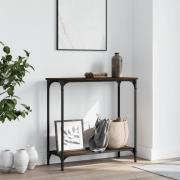 vidaXL Avlastningsbord brun ek 75x30,5x75 cm konstruerat trä