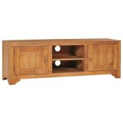 vidaXL TV-bänk 115x30x40 cm massiv teak