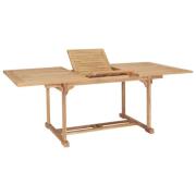 vidaXL Trädgårdsbord utdragbart 150-200x100x75 cm massiv teak