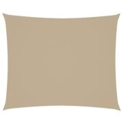 vidaXL Solsegel Oxfordtyg rektangulärt 4x6 m beige