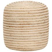 vidaXL Handgjord sittpuff 40x45 cm jute